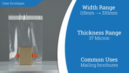 Watch a short video about our Clear Permanent Seal Envelopes