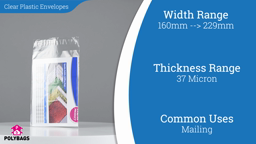 Watch a short video about our Clear Resealable Postal Envelopes