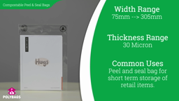 Watch a short video on Compostable Peel and Seal Display Bags
