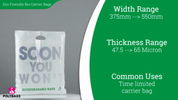 Watch a short video about our Standard Biodegradable Carrier Bags