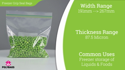 Watch a short video about our Dual Grip Freezer Bags