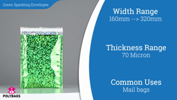 Watch a short video on Green Sparkling Envelopes