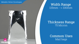 Watch a short video about our Metallic High Impact Silver Mailers
