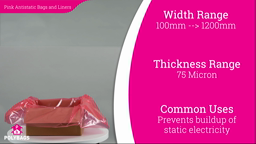 Watch a short video about our Pink Antistatic Bags and Liners