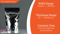 Watch a short video about our Metallised Display Pouches