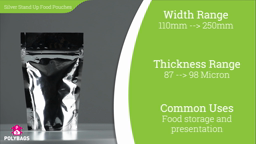 Watch a short video about our Metallised Stand-Up Food Pouches