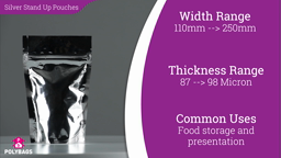 Watch a short video about our Metallised Stand-Up Pouches