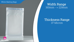 Watch a short video about our White Plastic Mailers With Address Panel